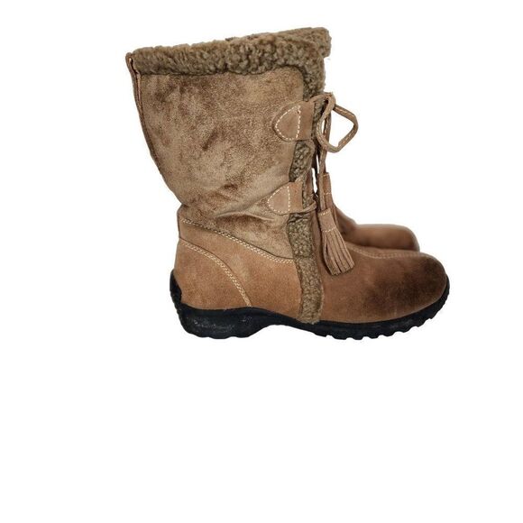 Land's End Above Ankle Chestnut Winter Boots Size 9B - Picture 1 of 7